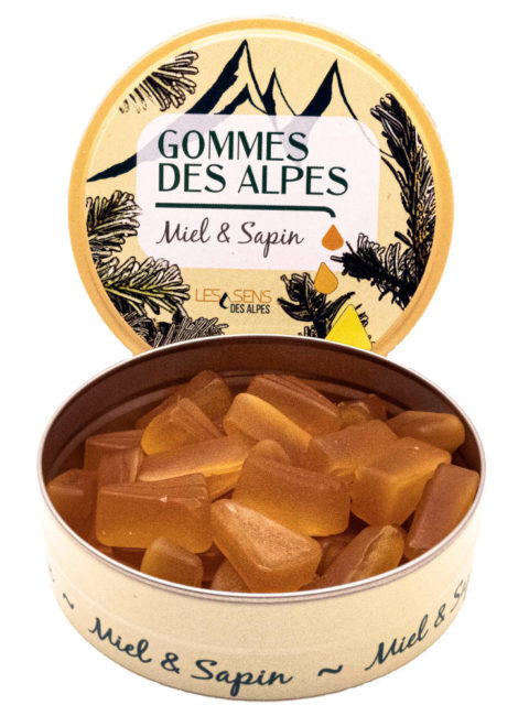 Boîte de Gommes des Alpes au miel et sapin 70 g