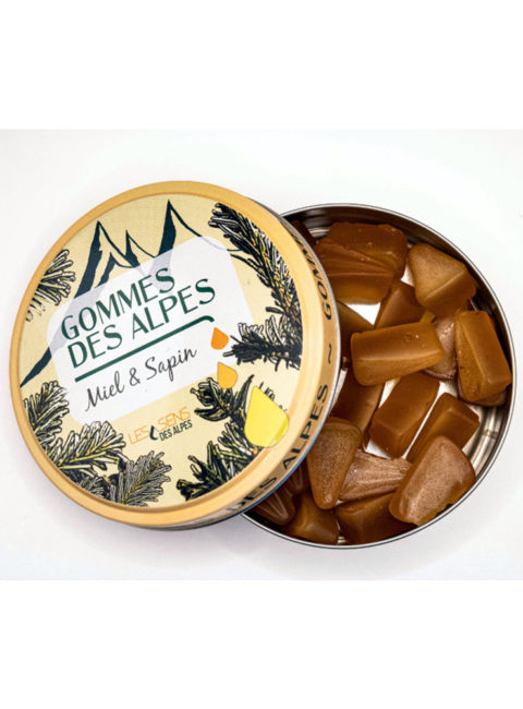 Boîte de Gommes des Alpes au miel et sapin 70 g