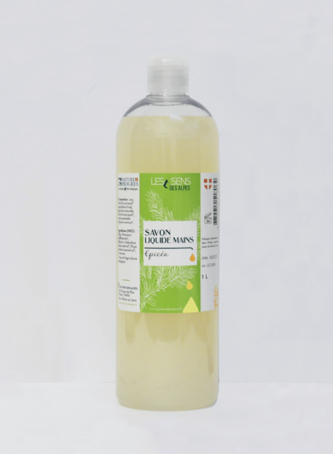 Flacon Savon Liquide Mains Epicea Bio 1 Litre